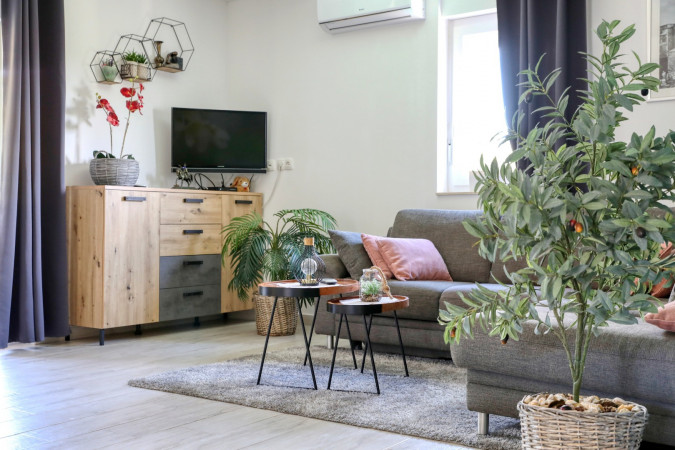 Innere, Villa Rocky mit beheizten und Baby-Pools, Zaton, Dalmatien, Kroatien Zaton (Nin)