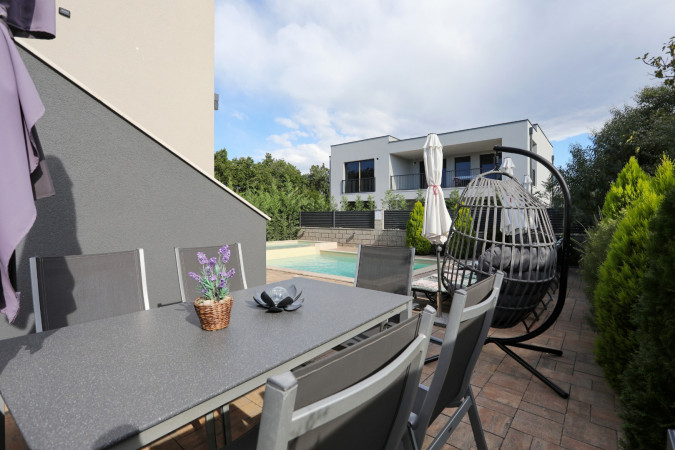 Au&szlig;en, Villa Rocky mit beheizten und Baby-Pools, Zaton, Dalmatien, Kroatien Zaton (Nin)
